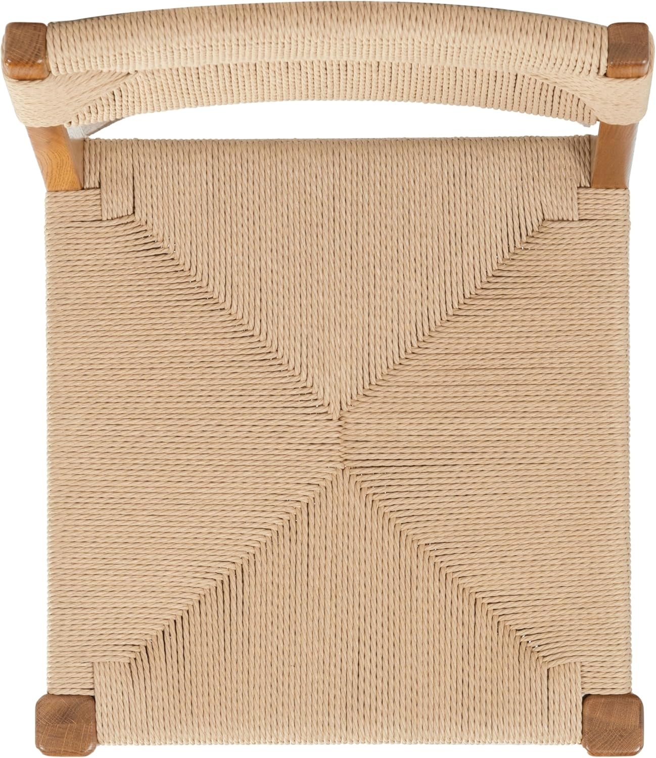 image:imageSAFAVIEH Couture Collection Cody 26Inch Counter Stool Black Frame with Natural Paper Cord Seat RattanInspired Design Fully Assembled SFV4228ANatural