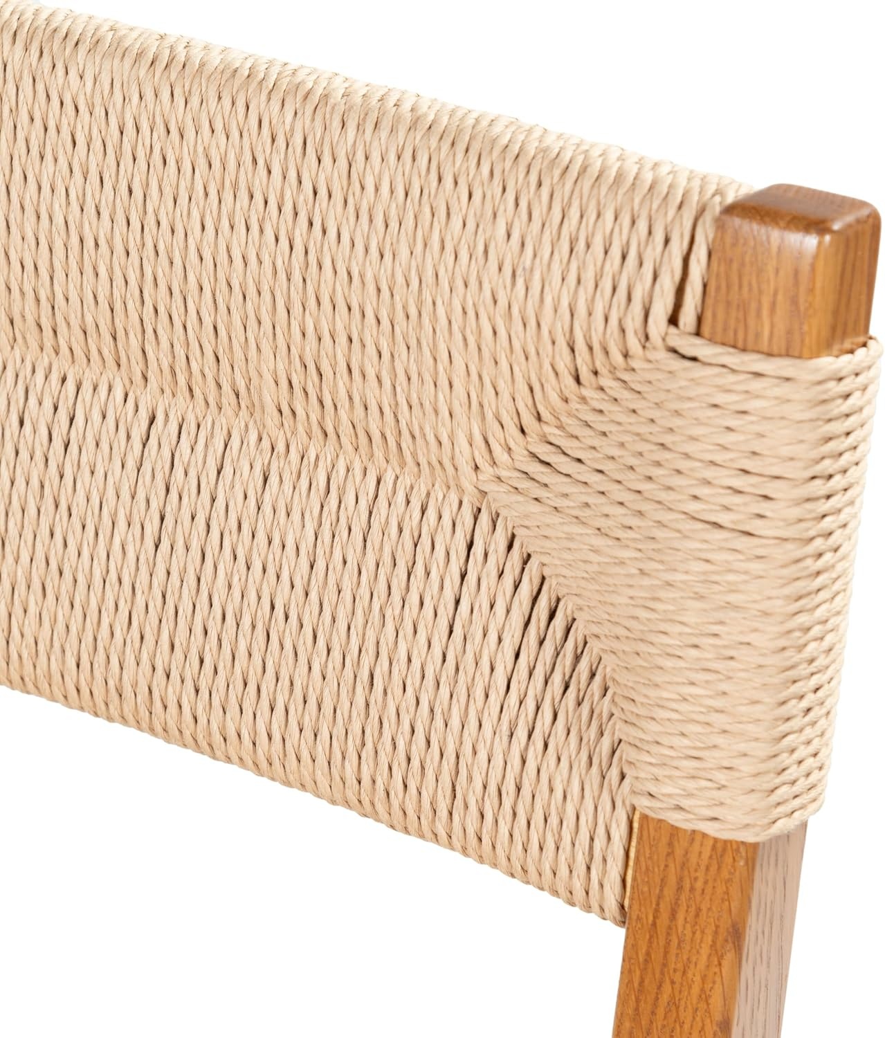 image:imageSAFAVIEH Couture Collection Cody 26Inch Counter Stool Black Frame with Natural Paper Cord Seat RattanInspired Design Fully Assembled SFV4228ANatural