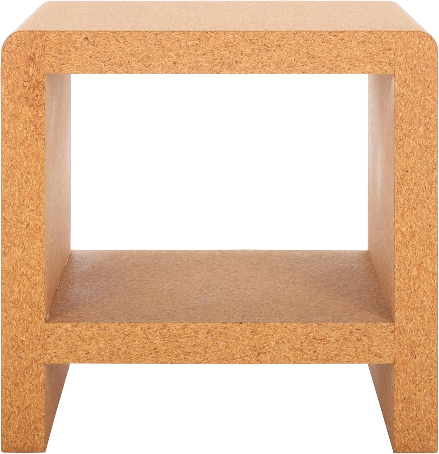 image:imageSAFAVIEH Couture Collection Daysie Cork Nightstand Accent Table Fully Assembled
