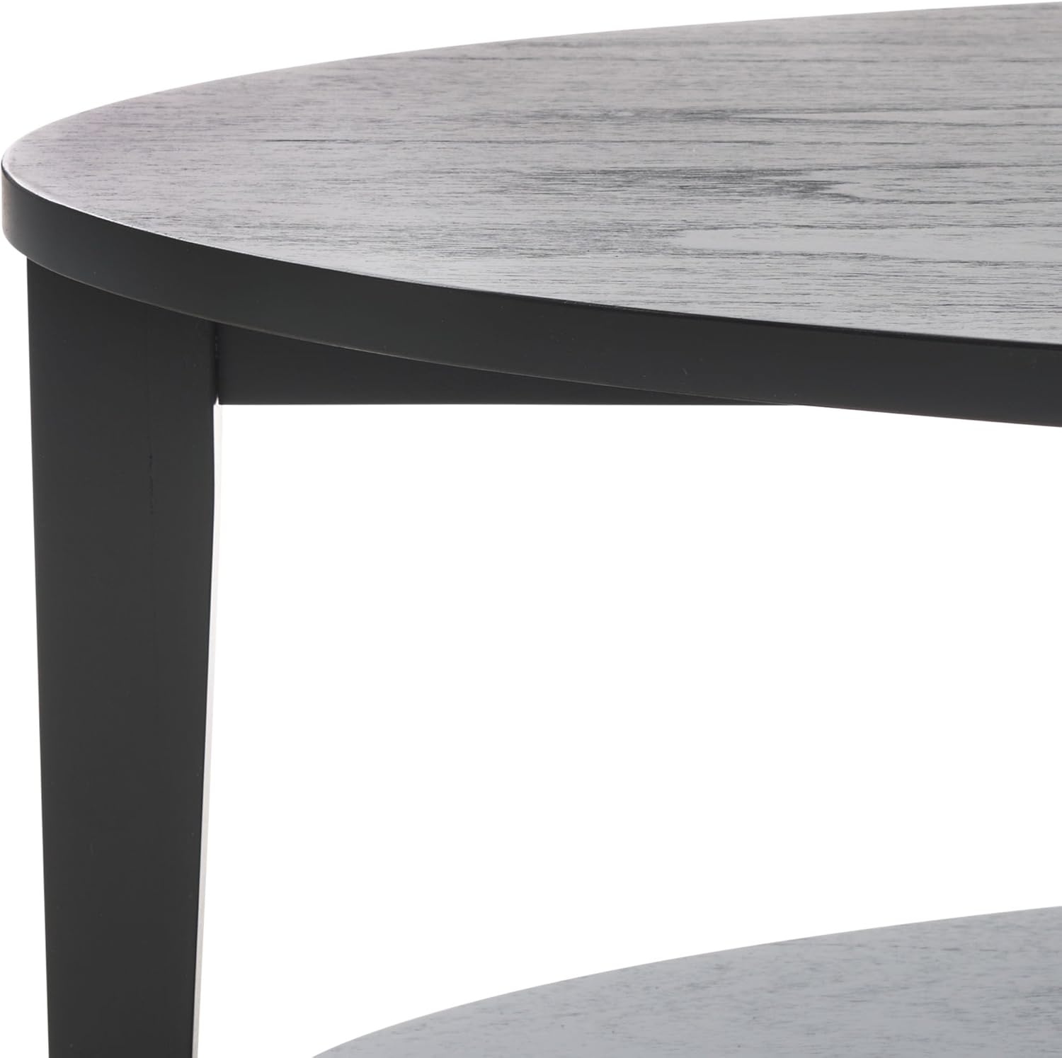 image:imageSAFAVIEH Couture Collection Leonardi Black Oval Coffee TableBlack
