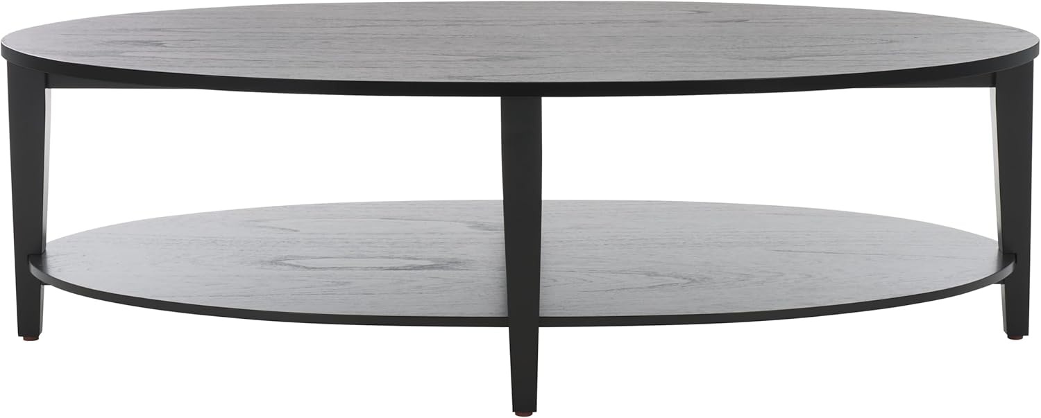image:imageSAFAVIEH Couture Collection Leonardi Black Oval Coffee TableBlack