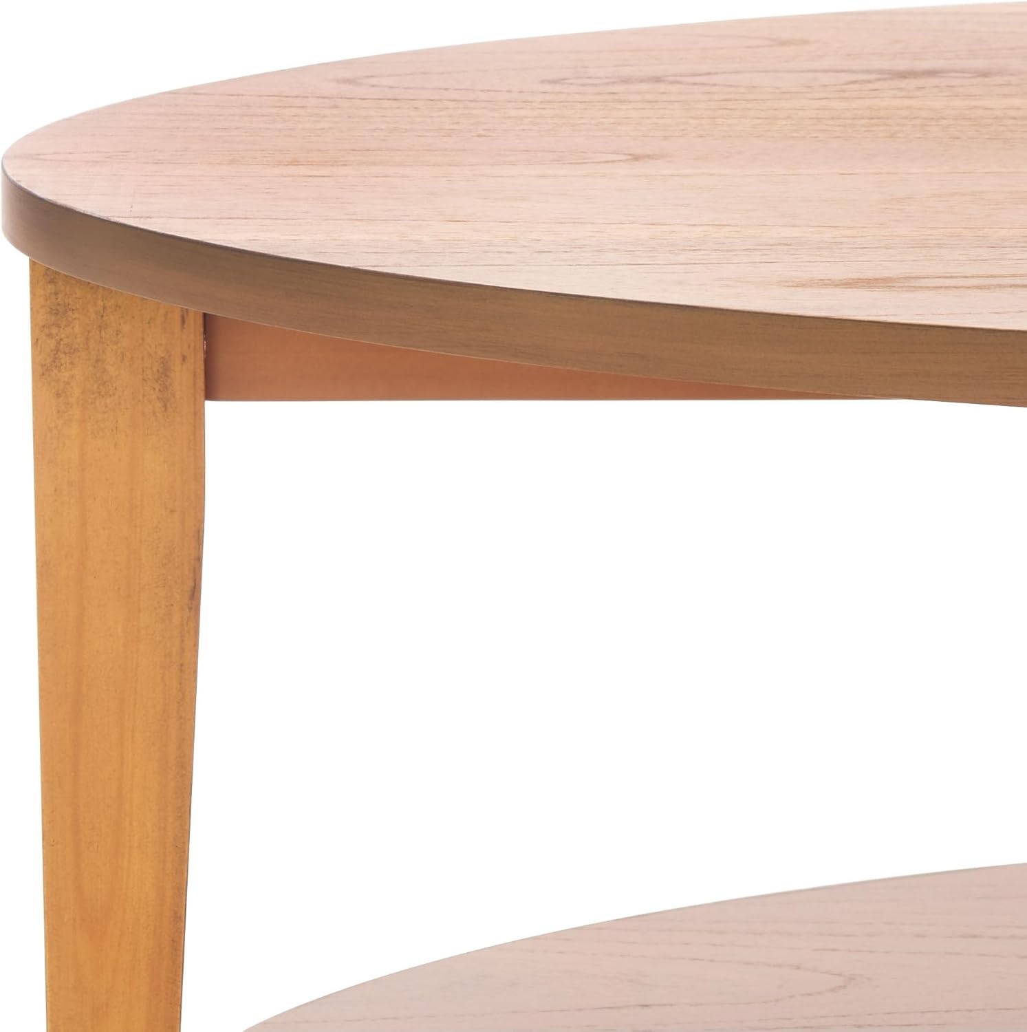 image:imageSAFAVIEH Couture Collection Leonardi Black Oval Coffee TableNatural