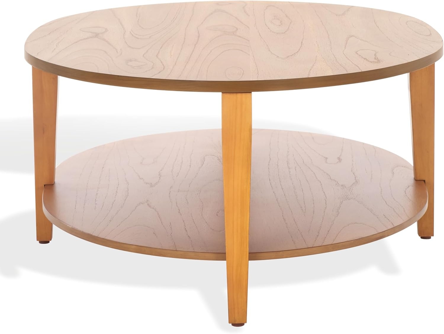 image:imageSAFAVIEH Couture Collection Leonardi Black Oval Coffee TableNatural