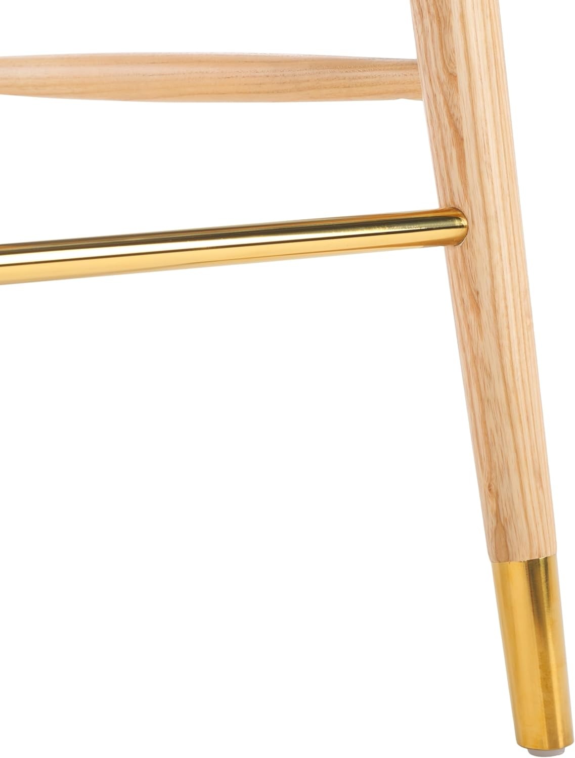 image:imageSAFAVIEH Couture Collection Rogue BlackNatural Rattan 27inch Seat Height Bar Stool Fully AssembledNatural