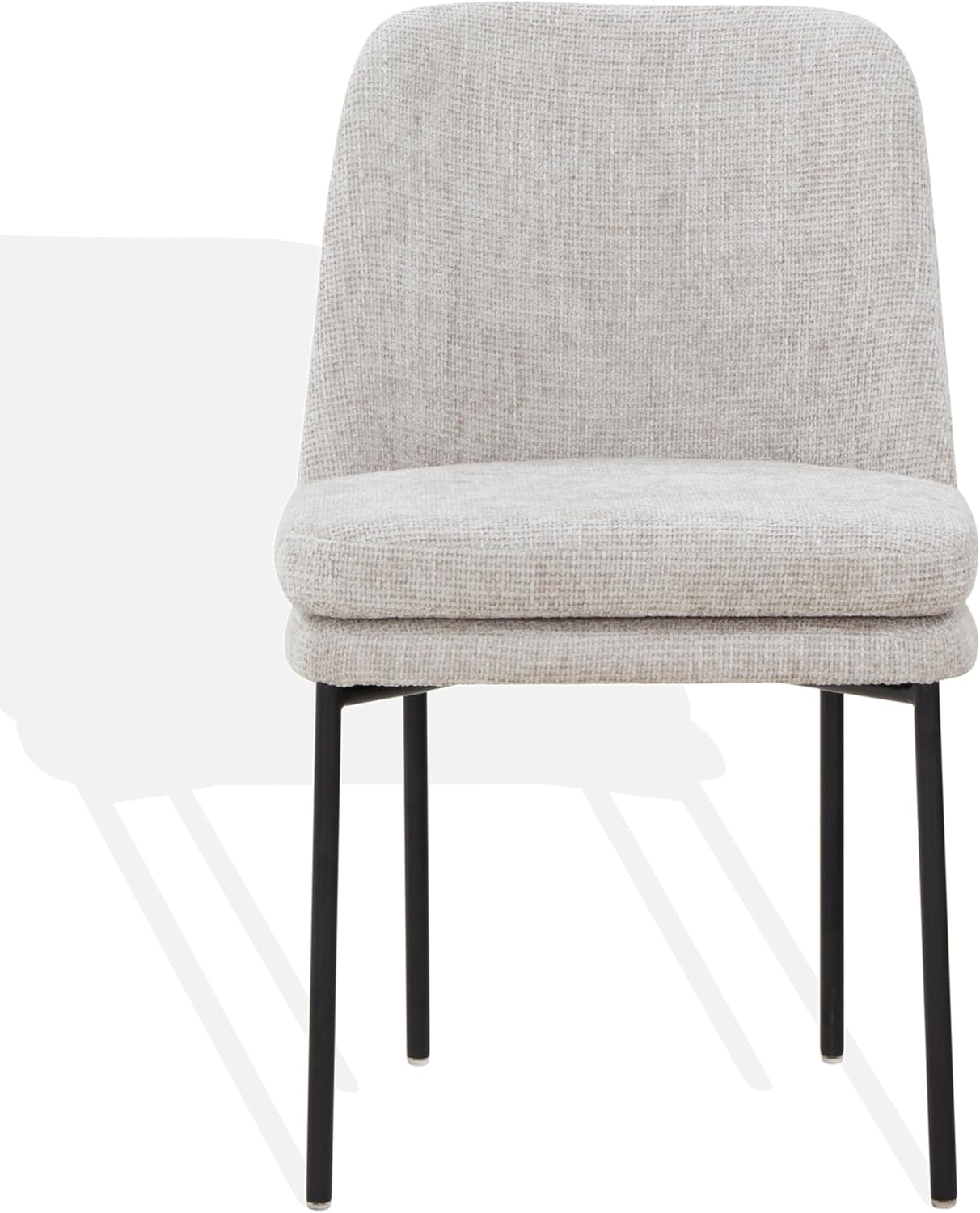 image:imageSAFAVIEH Couture Collection Tamarie Light GreyBlack Chenille Dining Chair