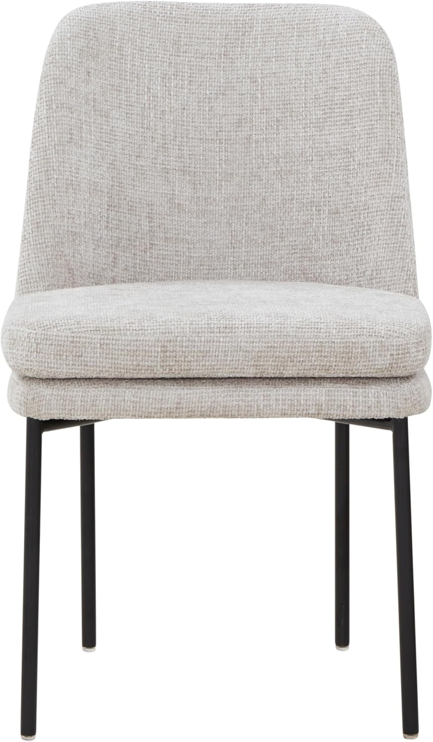 image:imageSAFAVIEH Couture Collection Tamarie Light GreyBlack Chenille Dining Chair