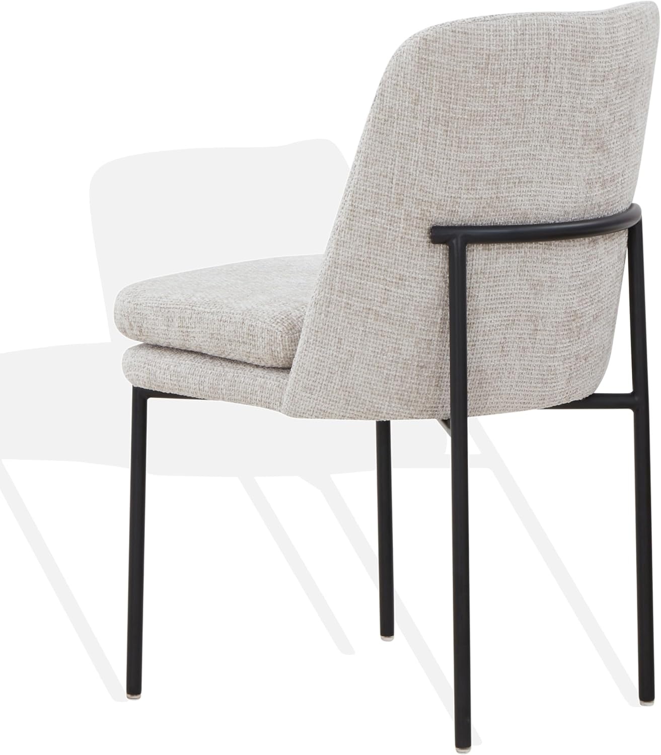 image:imageSAFAVIEH Couture Collection Tamarie Light GreyBlack Chenille Dining Chair