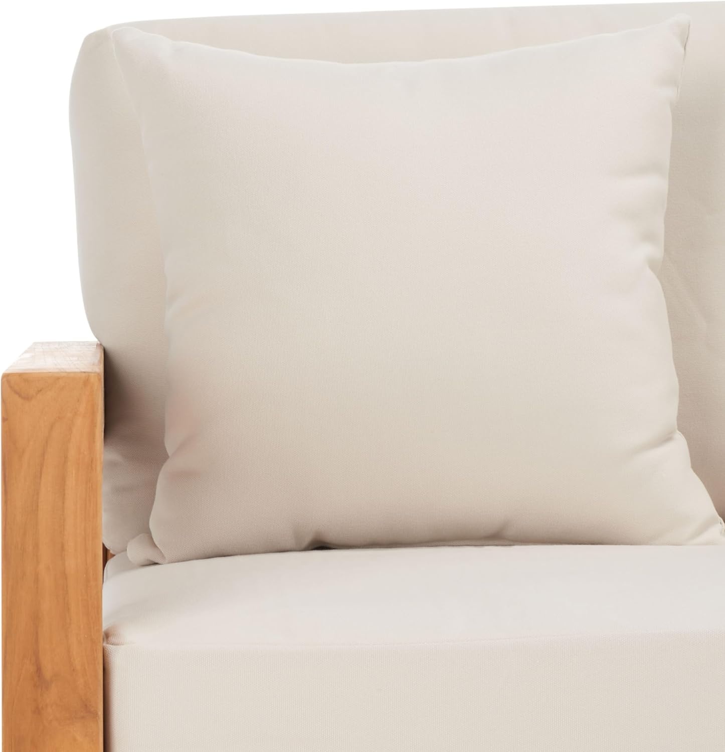 image:imageSAFAVIEH Couture Montford Brazilian Teak IndoorOutdoor SofaBeige