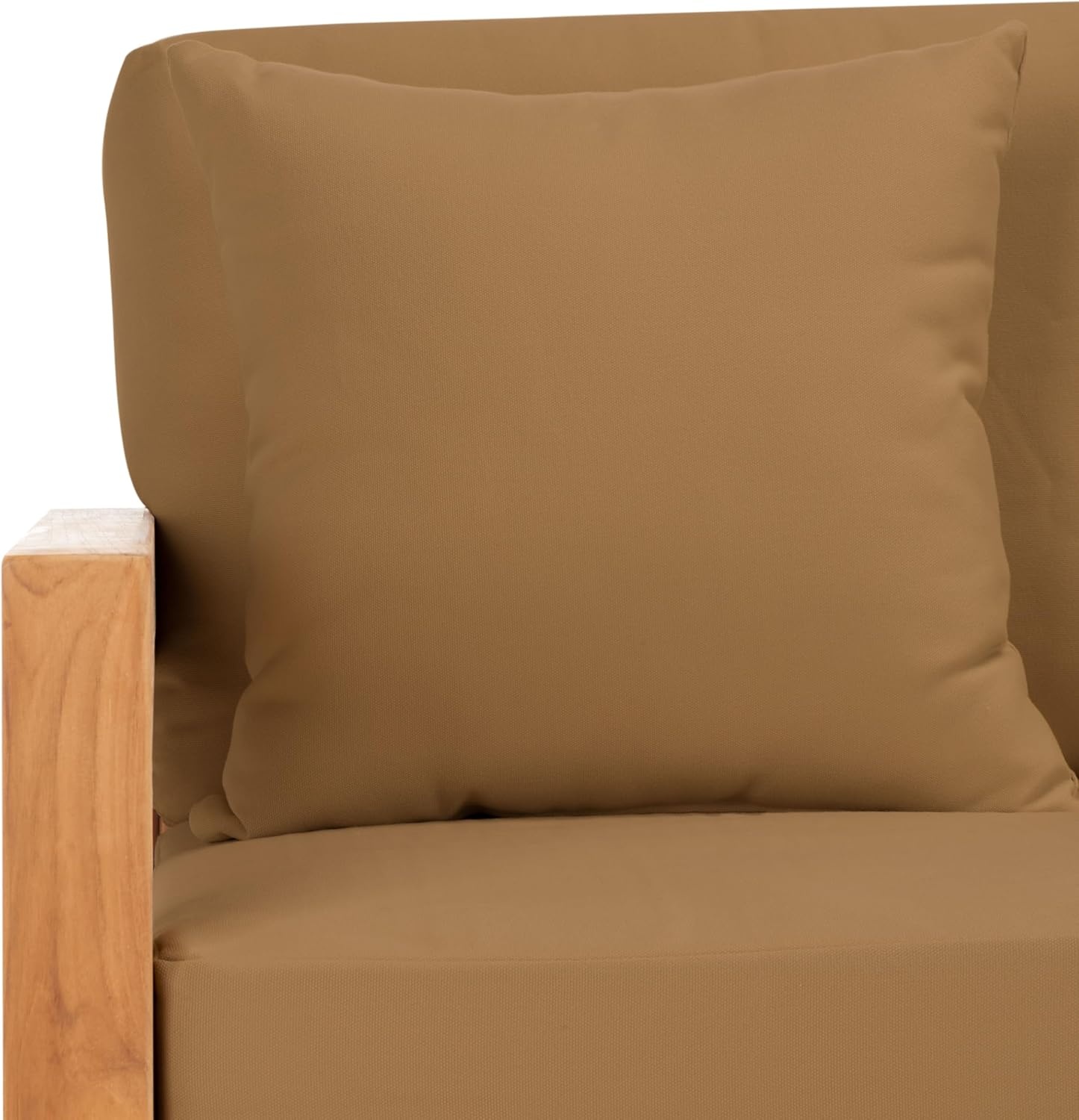 image:imageSAFAVIEH Couture Montford Brazilian Teak IndoorOutdoor SofaGrey