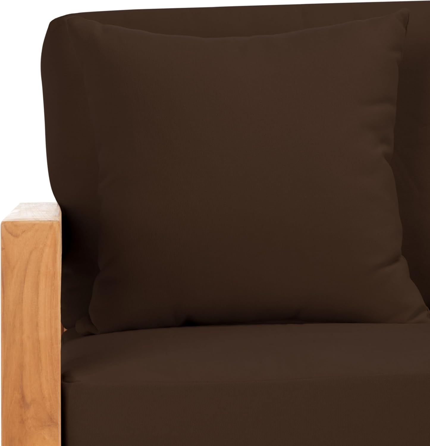 image:imageSAFAVIEH Couture Montford Brazilian Teak IndoorOutdoor SofaWhite