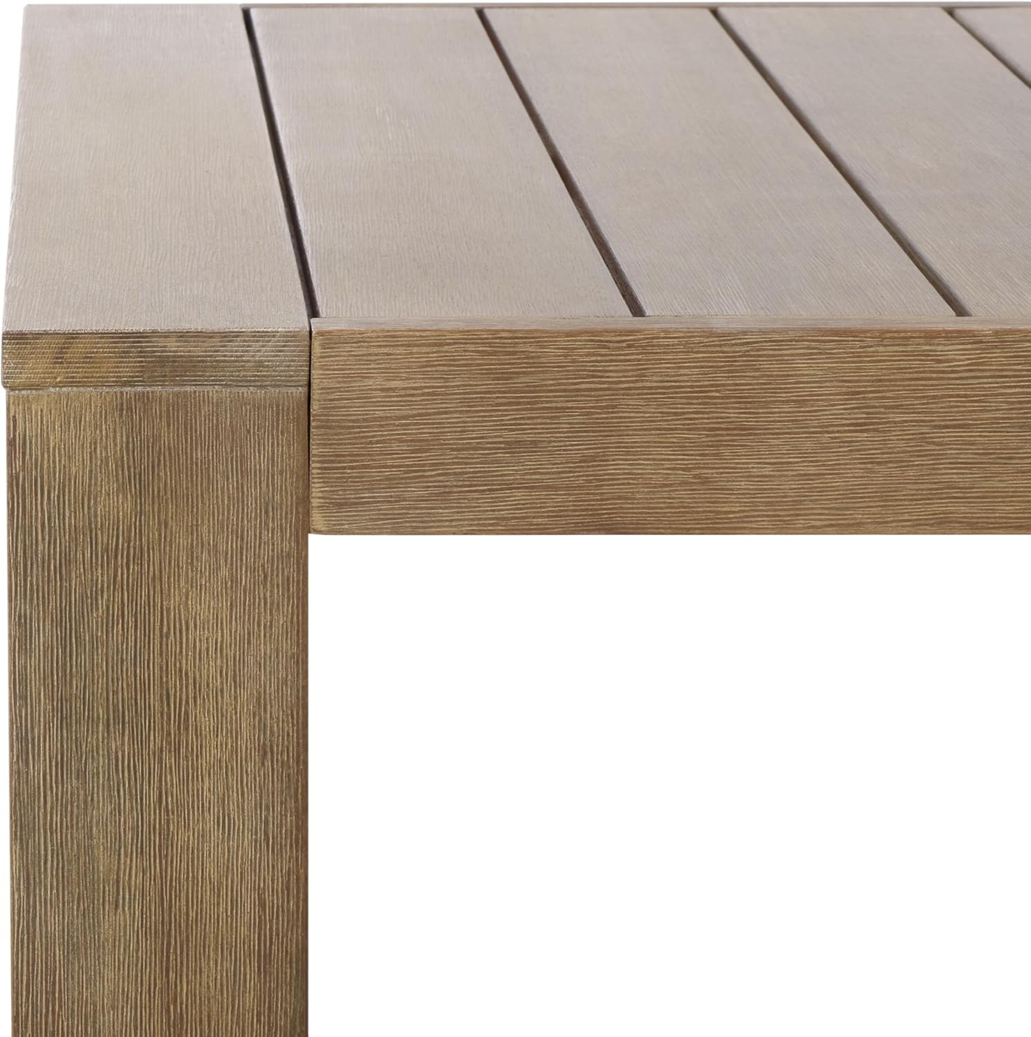 image:imageSAFAVIEH Couture Outdoor Collection Santiago Natural Solid Wood Coffee Table