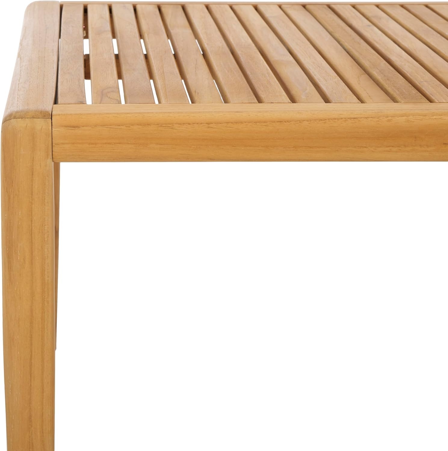 image:imageSAFAVIEH Couture Outdoor Collection Tortuga Natural Brown Solid Wood Patio Coffee Table