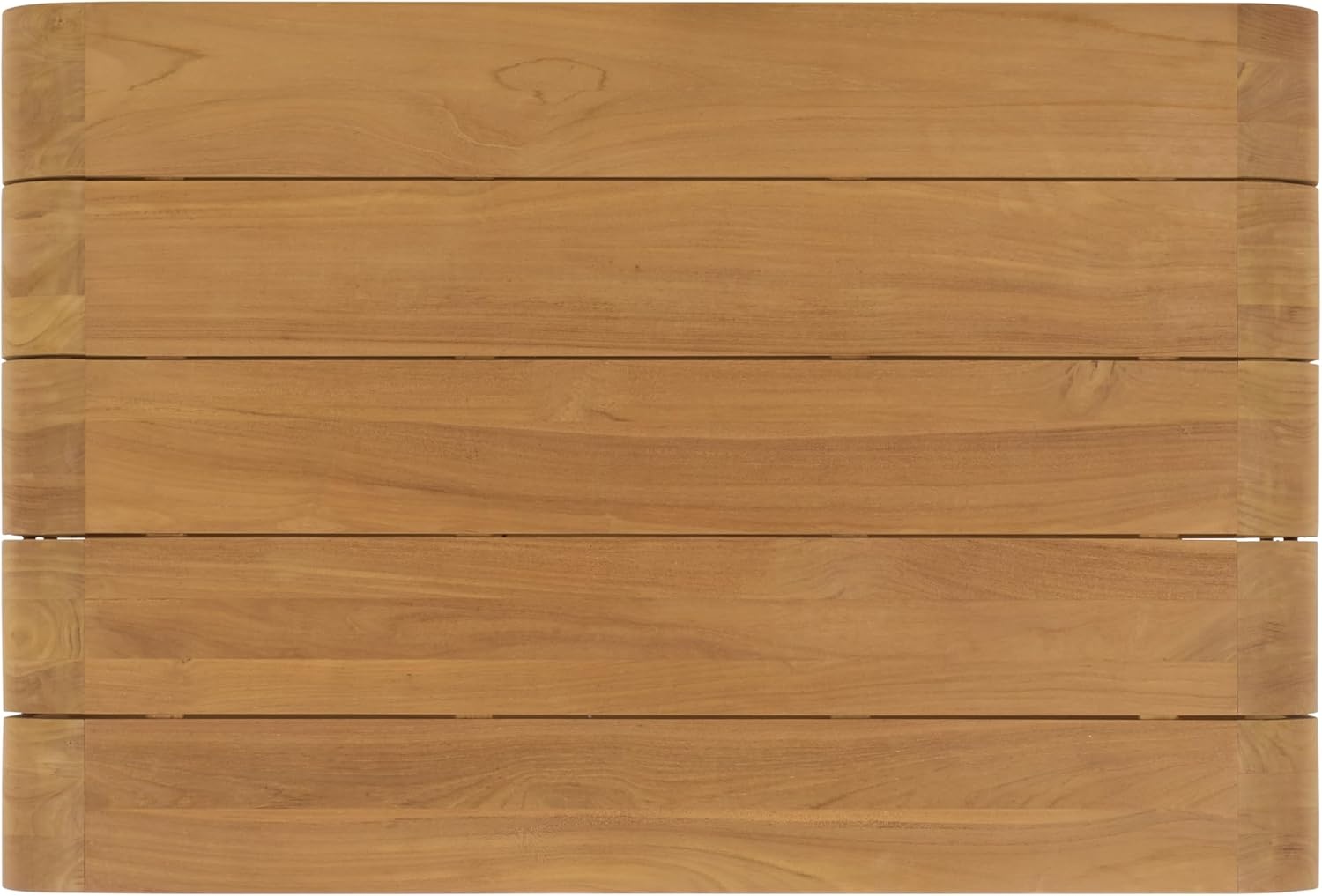 image:imageSAFAVIEH Couture Outdoor Patio Furniture Collection Cove Teak Solid Wood Slatted Rectangular Coffee Table CPT2018Natural