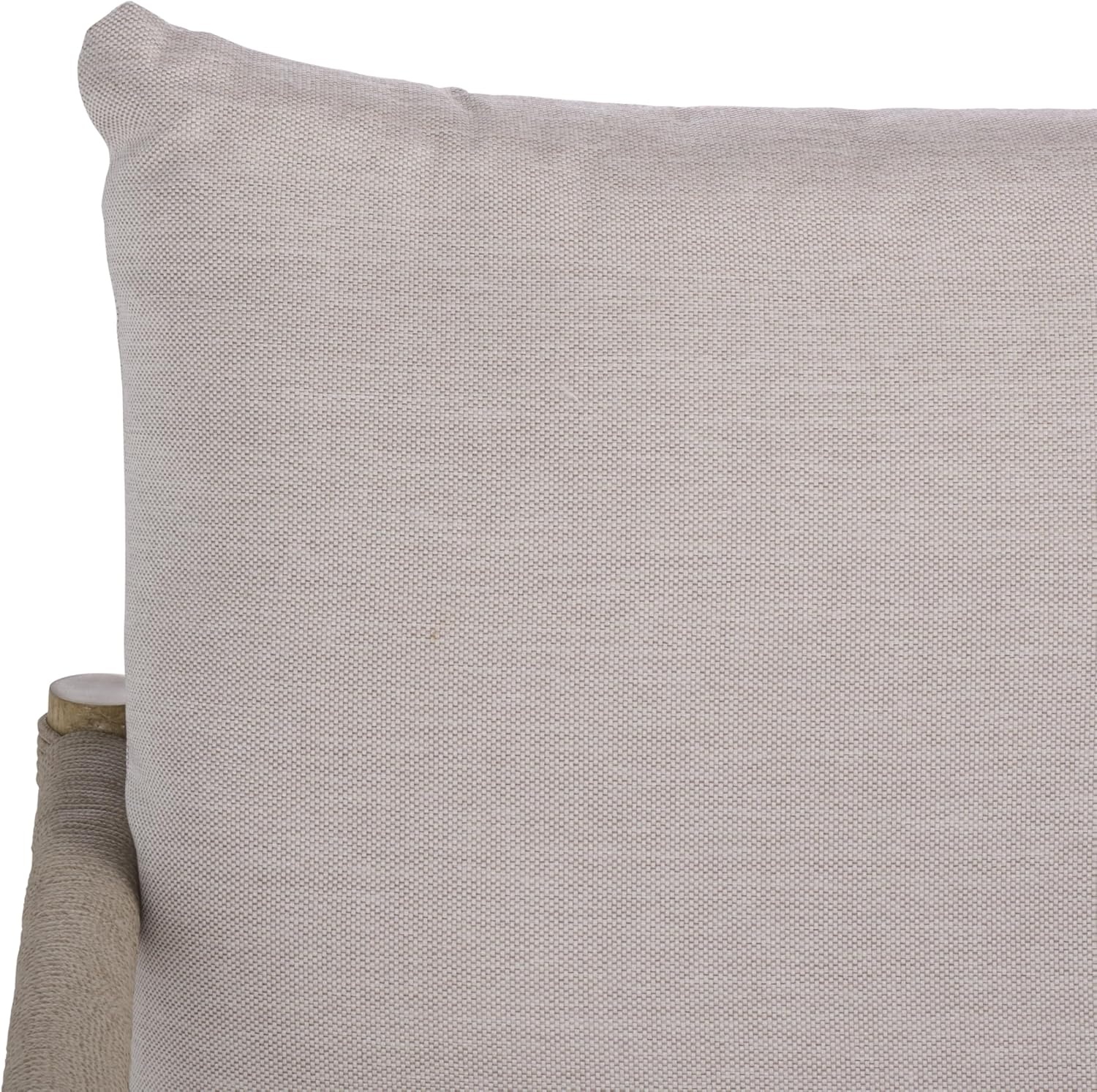 image:imageSAFAVIEH Couture Outdoor Patio Furniture Collection Dorianna 3Seater Sofa Sand amp Beige Woven Rope and Removable Cushions CPT4005ASandBeige