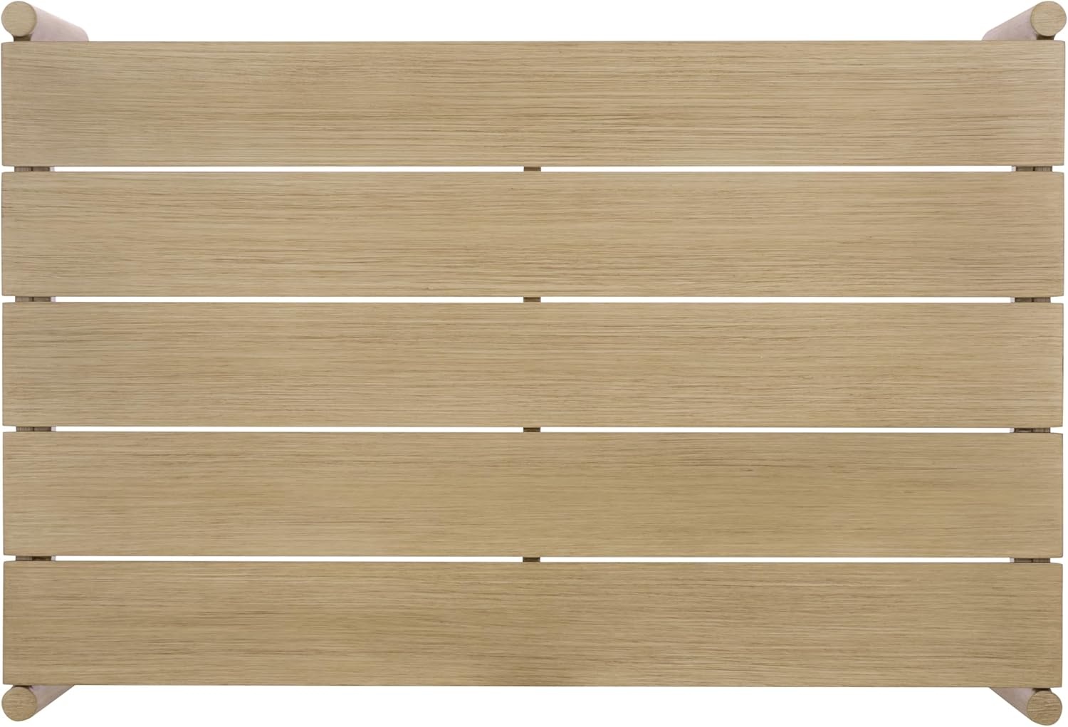 image:imageSAFAVIEH Couture Outdoor Patio Furniture Collection Dorianna Rectangular Coffee Table Sand Wood Slatted Top CPT4006ASand