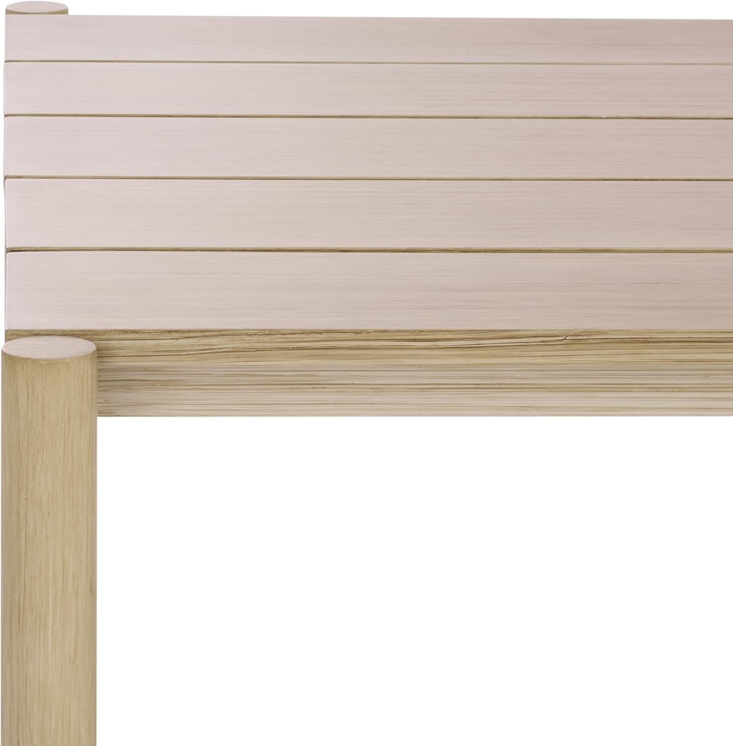 image:imageSAFAVIEH Couture Outdoor Patio Furniture Collection Dorianna Rectangular Coffee Table Sand Wood Slatted Top CPT4006ASand