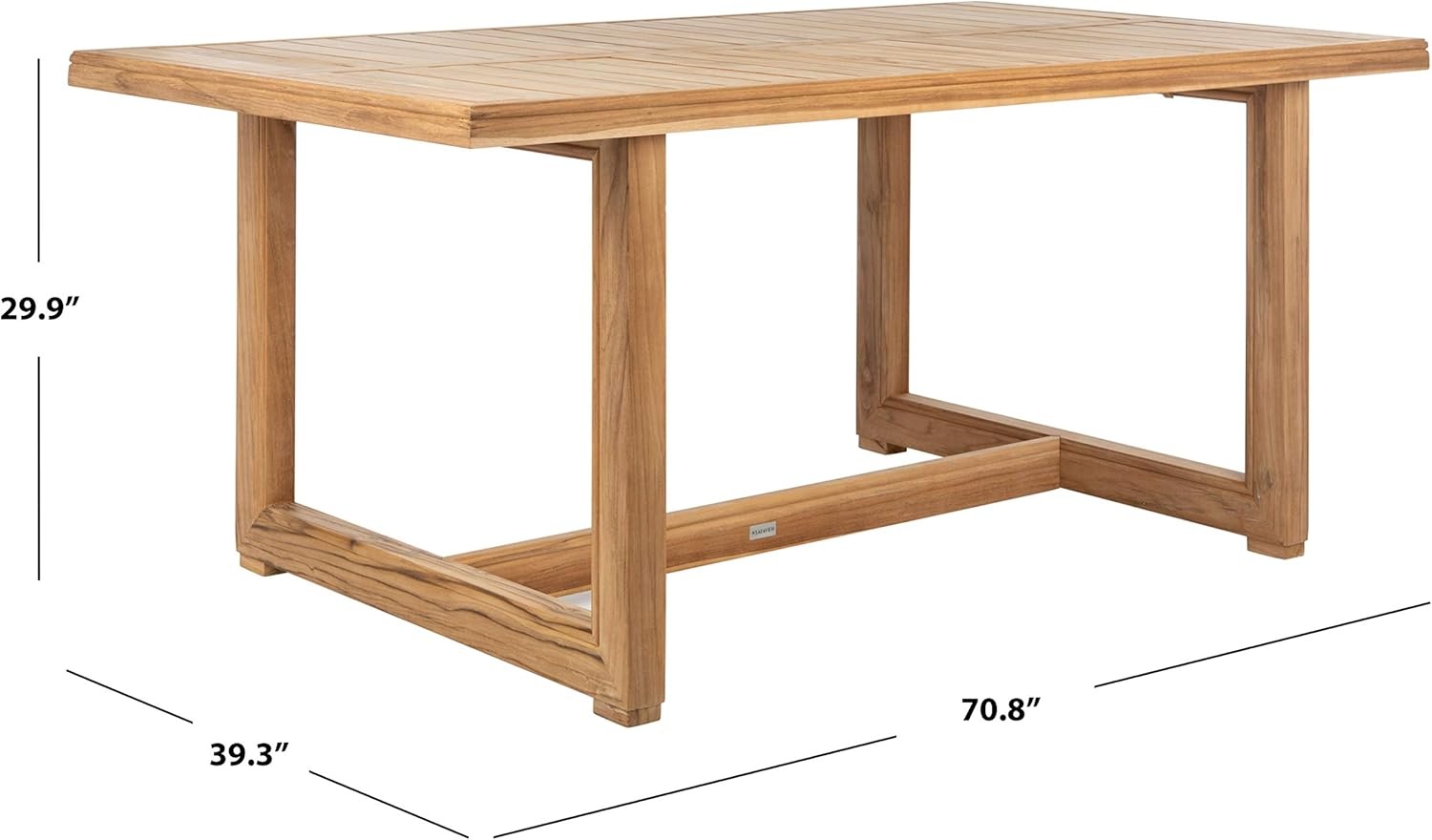image:imageSAFAVIEH Home Collection Montford Teak Couture Dining Table