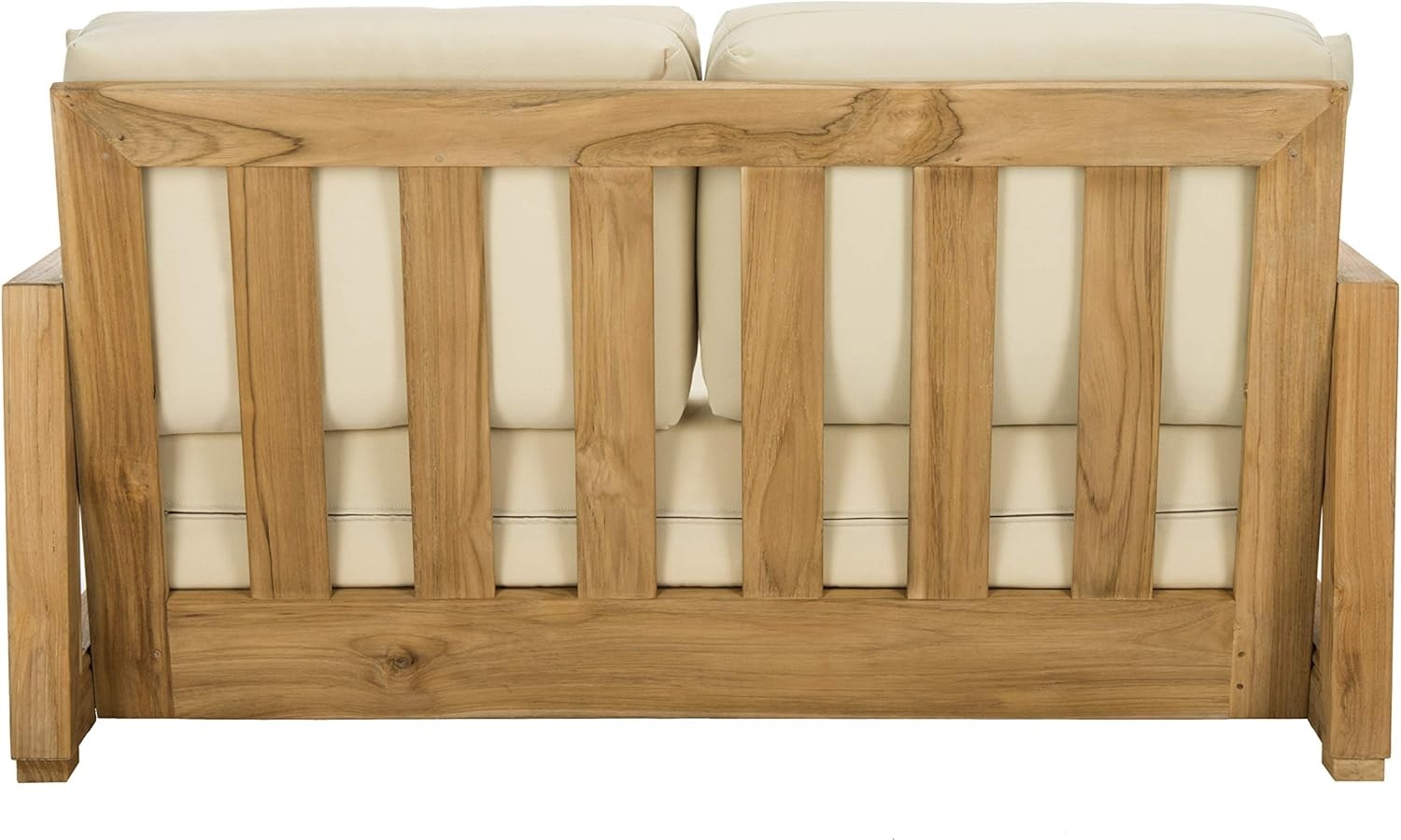 image:imageSafavieh CPT1003A Couture Montford Wood Loveseat 1 x 1 Brazilian TeakBeigeNatural TeakBeige