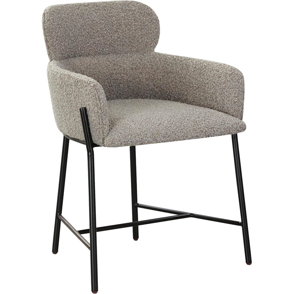 image:imageSAFAVIEH Couture Charlize Velvet Dining ChairLight GreyBlack