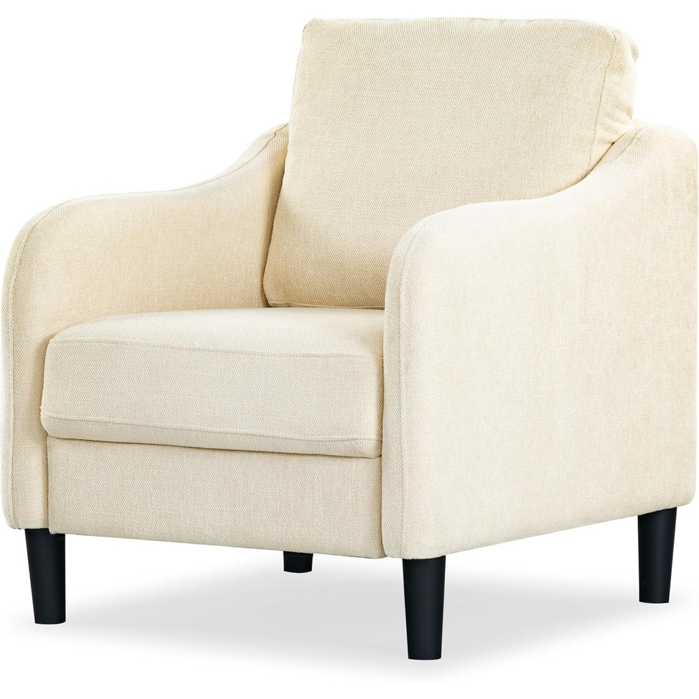 image:imageSAFAVIEH Couture Collection Edalynn Modern Cream Accent ChairCream