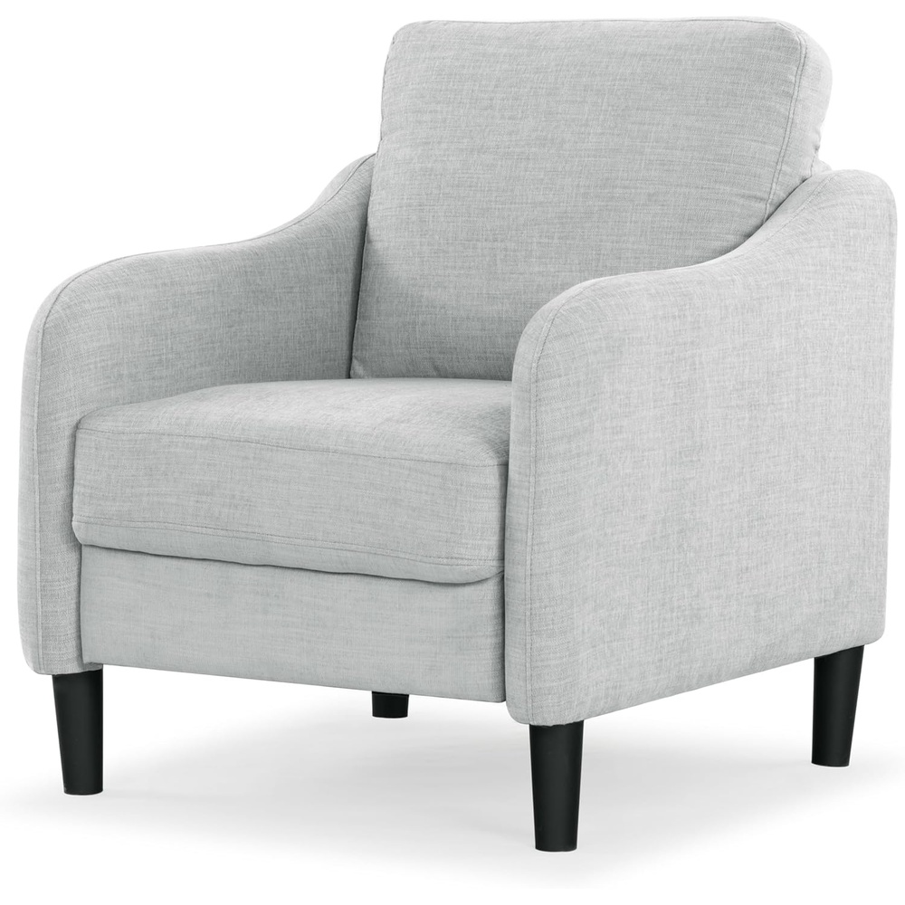 image:imageSAFAVIEH Couture Collection Edalynn Modern Cream Accent ChairLight Grey