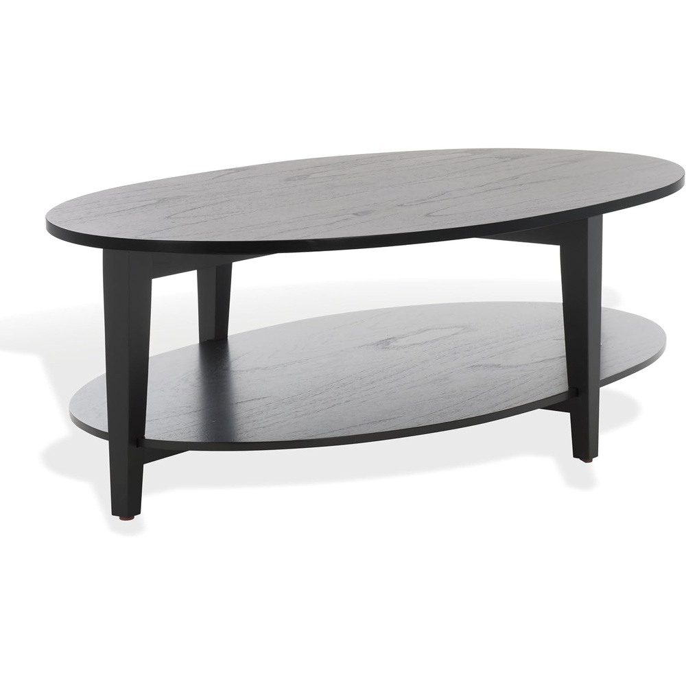 image:imageSAFAVIEH Couture Collection Leonardi Black Oval Coffee TableBlack