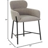 SAFAVIEH Couture Charlize Velvet Dining Chair(Light Grey/Black)