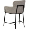 SAFAVIEH Couture Charlize Velvet Dining Chair(Light Grey/Black)