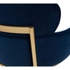 SAFAVIEH Couture Charlize Velvet Dining Chair(Navy / Gold)