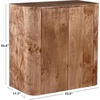 SAFAVIEH Couture Collection – Celestanno Natural Burl Veneer Bar Cabinet, Fully Assembled Storage Cabinet with Metal Base (SFV5788A)(Burl/Silver)