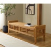 SAFAVIEH Couture Collection – Jimmy Rattan Bench, Handwoven Entryway Bench with Wood Frame, Versatile Accent Seating for Bedroom Living Room (CWK4001A)(Natural)