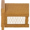 SAFAVIEH Couture Collection – Jimmy Rattan Bench, Handwoven Entryway Bench with Wood Frame, Versatile Accent Seating for Bedroom Living Room (CWK4001A)(Natural)