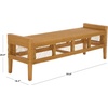 SAFAVIEH Couture Collection – Jimmy Rattan Bench, Handwoven Entryway Bench with Wood Frame, Versatile Accent Seating for Bedroom Living Room (CWK4001A)(Natural)