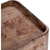 SAFAVIEH Couture Collection – Torryn Brown Burl Accent Table, Sculptural Wood Side Table, Fully Assembled (SFV5804A)(Walnut Burl)