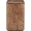 SAFAVIEH Couture Collection – Torryn Brown Burl Accent Table, Sculptural Wood Side Table, Fully Assembled (SFV5804A)(Walnut Burl)