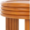 SAFAVIEH Couture Collection Bayard Natural Rattan Round Accent Table (Fully Assembled)