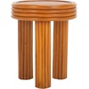SAFAVIEH Couture Collection Bayard Natural Rattan Round Accent Table (Fully Assembled)