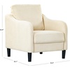 SAFAVIEH Couture Collection Edalynn Modern Cream Accent Chair(Cream)