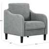 SAFAVIEH Couture Collection Edalynn Modern Cream Accent Chair(Grey)