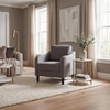 SAFAVIEH Couture Collection Edalynn Modern Cream Accent Chair(Grey)