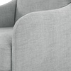 SAFAVIEH Couture Collection Edalynn Modern Cream Accent Chair(Light Grey)