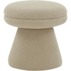 SAFAVIEH Couture Collection Gisella Olive Green Boucle Ottoman (Fully Assembled)(Light Brown)