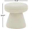 SAFAVIEH Couture Collection Gisella Olive Green Boucle Ottoman (Fully Assembled)(Taupe)