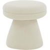 SAFAVIEH Couture Collection Gisella Olive Green Boucle Ottoman (Fully Assembled)(Taupe)