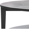 SAFAVIEH Couture Collection Leonardi Black Oval Coffee Table(Black)