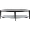 SAFAVIEH Couture Collection Leonardi Black Oval Coffee Table(Black)