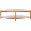SAFAVIEH Couture Collection Leonardi Black Oval Coffee Table(Natural)