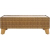 SAFAVIEH Couture Collection Margarita Natural Brown Faux Wicker Rectangle Indoor/Outdoor Coffee Table (Fully Assembled)(Natural)