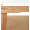 SAFAVIEH Couture Collection Nicolella Natural Solid Wood/Glass Top Square Coffee Table(Natural)