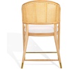 SAFAVIEH Couture Collection Rogue Black/Natural Rattan 23-inch Seat Height Counter Stool (Fully Assembled)(Natural)